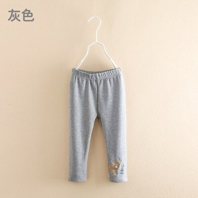 2023 Autumn Spring New Fashion 90-140cm 2 3 4 5 6 7 8 9 10 Years Children Cotton Basic Cartoon Long Leggings For Baby Kids Girl