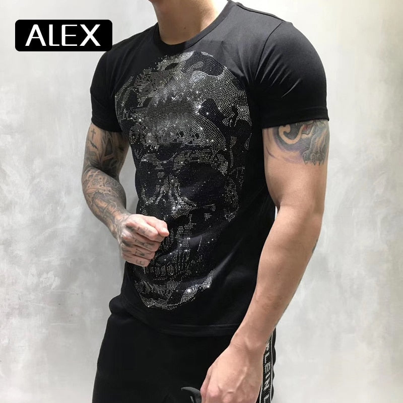 Cotton men t-shirt Soft Modern Fitted crew neck short sleeve home men clothing summer