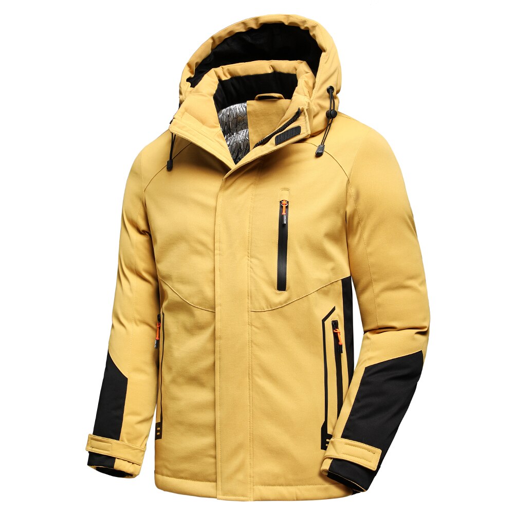 5Xl Plus Men 2022 Winter New Outwear Thick Warm Parkas Jacket Coat Men Outdoor Casual Windproof Pocket Detachable Hat Parka Men