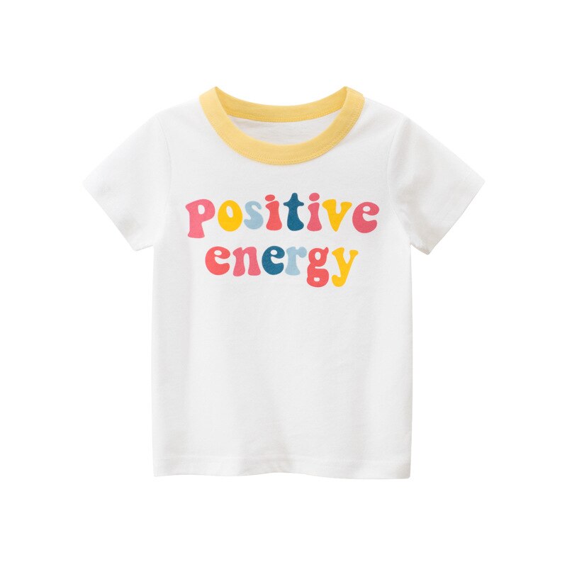 Cotton Children Kids T-shirt For Boys a Boy T Shirt Girls Tops Cartoon Baby Clothes Tee Short Sleeve Child&#39;s Shirts New 2021