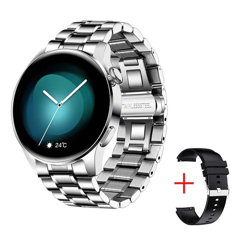 Smart Watch Men- LIGE New Bluetooth Call Smart Watch Men Full Touch Sport Fitness Watches Waterproof Heart Rate Steel Band Smartwatch Android iOS