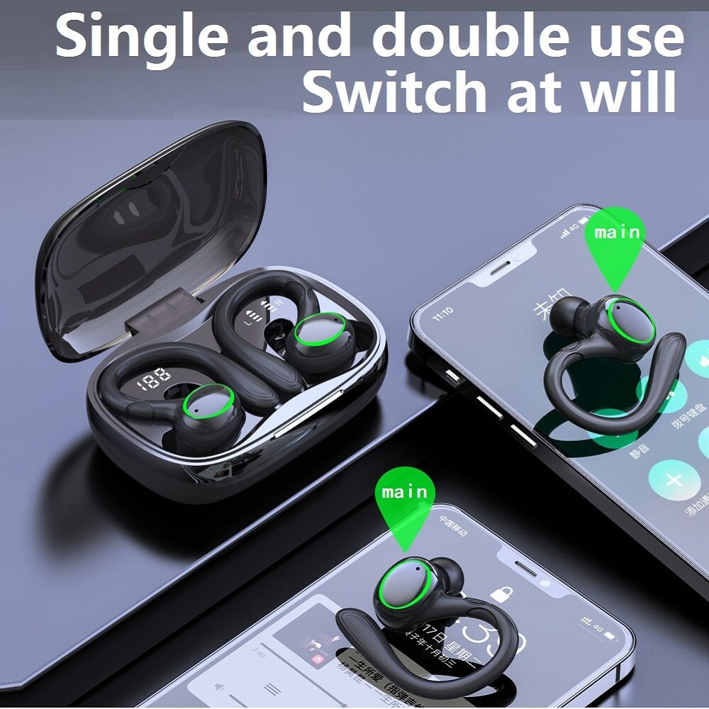 TWS Bluetooth 5.0 Earphones With Charging Box Wireless Headphone 9D Stereo Sports Waterproof Earbuds Headsets With Microphone