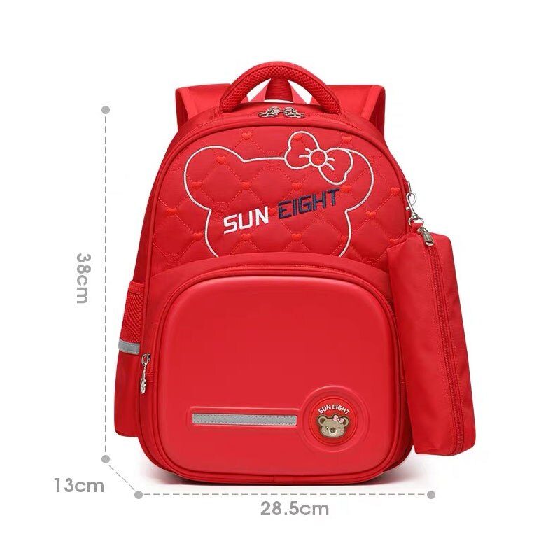 SUN EIGHT First Class Children Backpack School Bags For Girls Waterproof Nylon Primary School Backpacks 14L