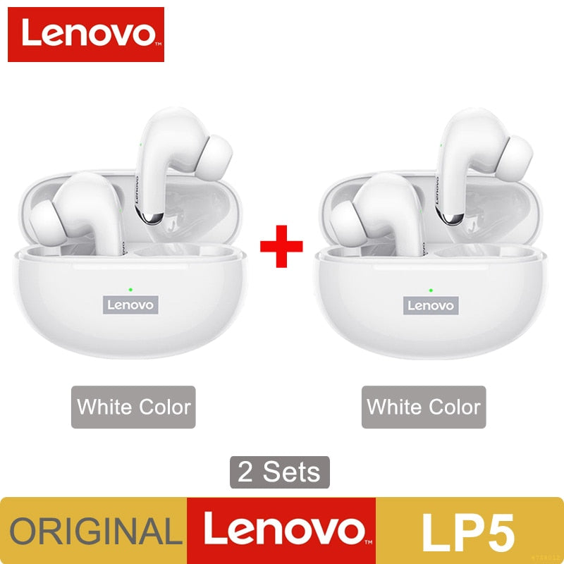 Lenovo LP5 Mini Bluetooth Earphone IPX5 Waterproof Wireless Earbuds for iPhone 13 Xiaomi Headphone With Dual Mic LP40 Upgraded