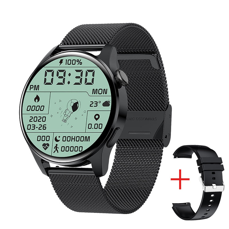 Smart Watch Men- LIGE New Bluetooth Call Smart Watch Men Full Touch Sport Fitness Watches Waterproof Heart Rate Steel Band Smartwatch Android iOS