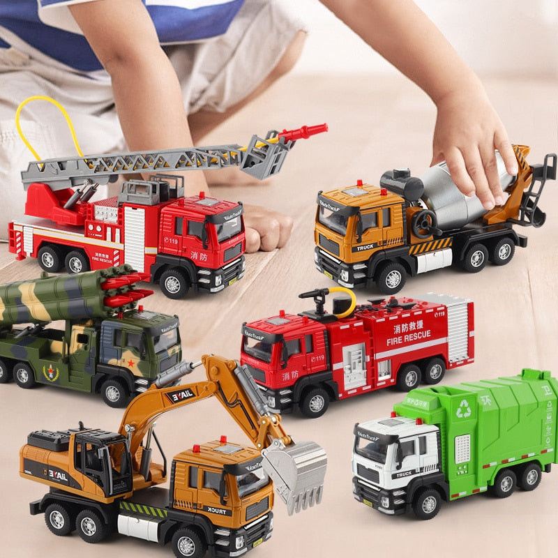 1/50 Scale Kids Toys Alloy Diecast Tractor Construction Vehicle Truck Car Model Toys