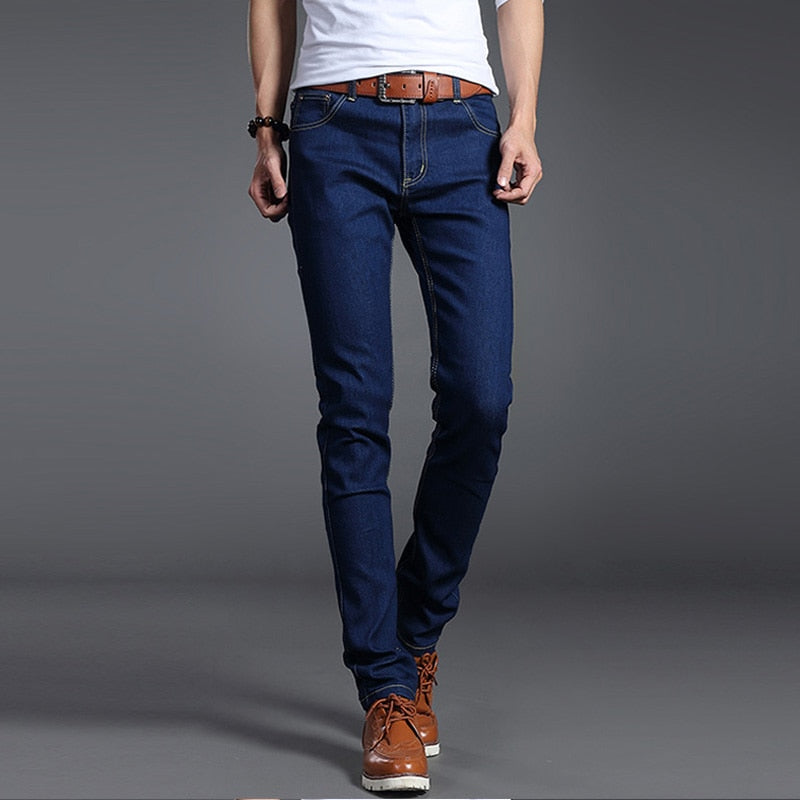 Good Quality Black gray blue Skinny Jeans Men Spring Summer Slim Fit Denim Jeans Men Cotton Stretch Denim Pants Cowboy Trousers