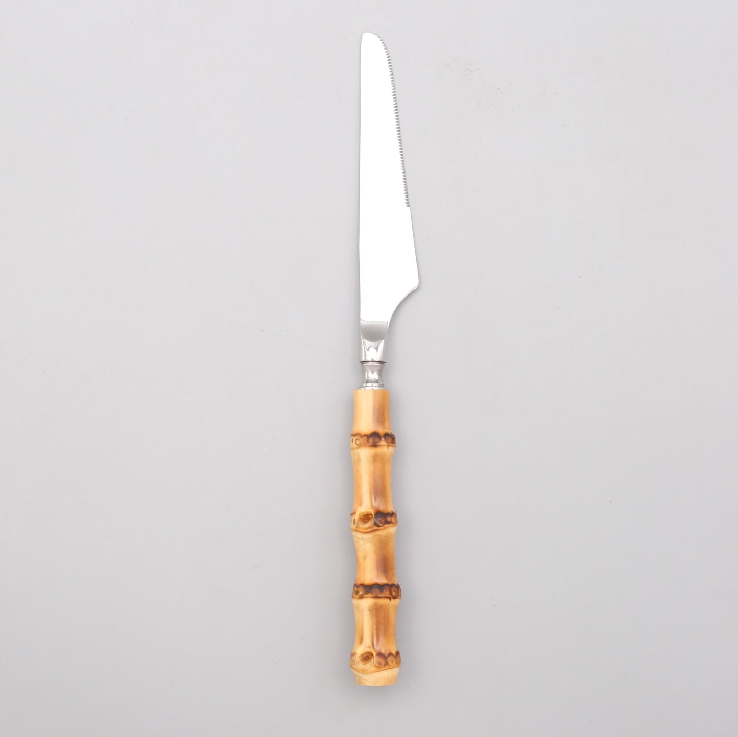 Bamboo Handle Cutlery Set Dinnerware Set 5/20pcs 18/10 Stainless Steel Knife Fork Spoon Tableware Cutleries Sets Drop