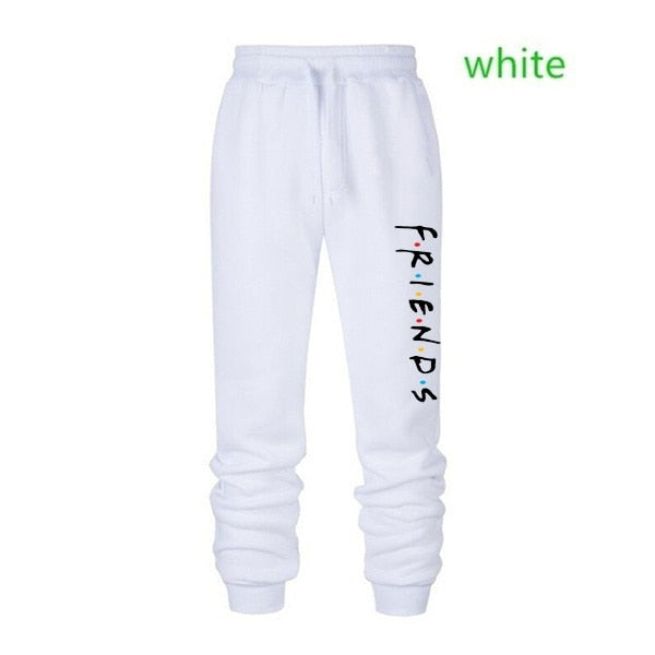 2021 Newest Women Fashion Friends TV Show Letter Print Pants Casual Loose Joggers Sports Trousers (4 Clolors) S-4XL