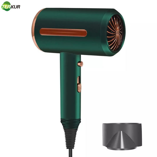 Blower Professional Hair Dryer Strong Wind Negative Ion Blow  with Noise Reduction Treatment Hot and Cold  Quick Dry EU