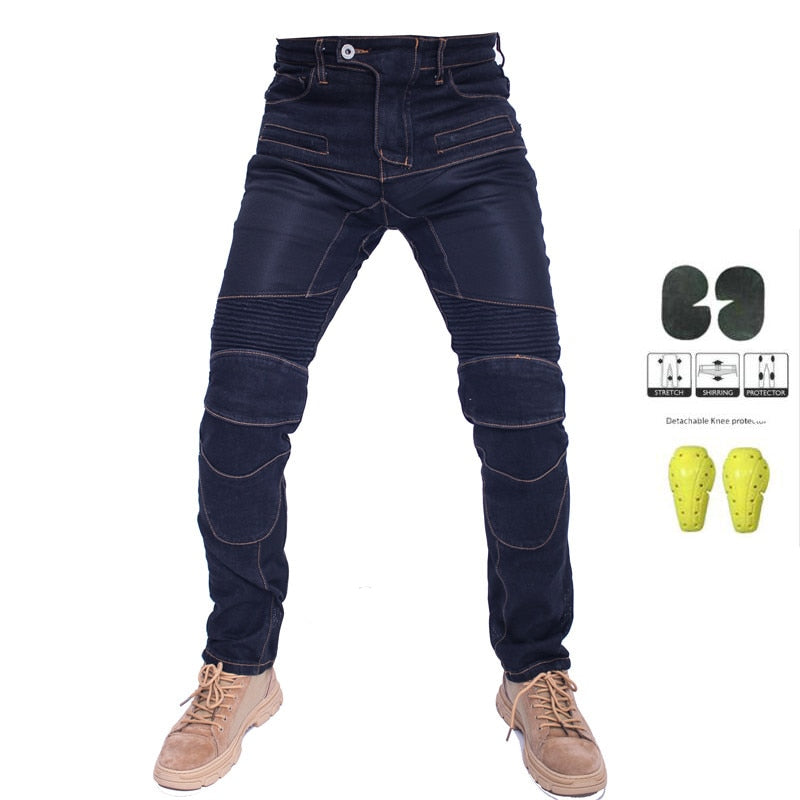 Jeans -  Jeans Leisure Motorcycle Men Off-road Outdoor Jean/cycling Summer Pants With Protect Equipment