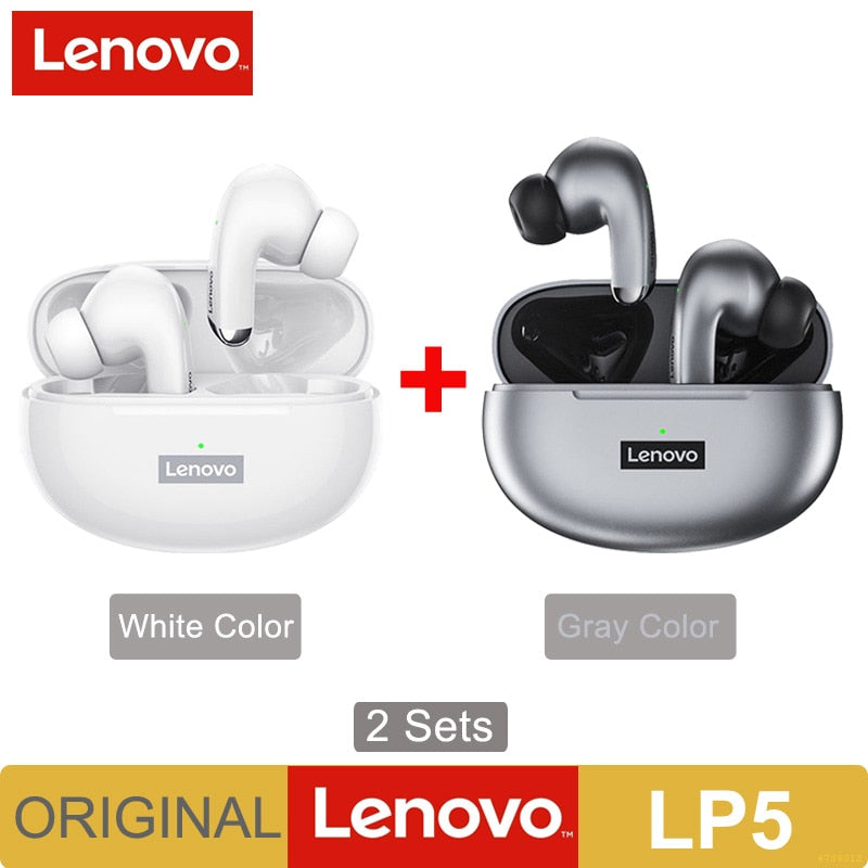 Lenovo LP5 Mini Bluetooth Earphone IPX5 Waterproof Wireless Earbuds for iPhone 13 Xiaomi Headphone With Dual Mic LP40 Upgraded