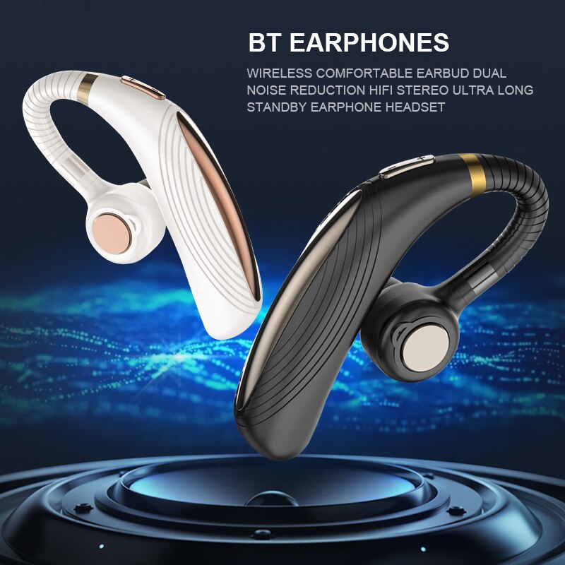 Blutooth Earphone Wireless Stereo HD Mic Headphones Bluetooth Hands In Car Kit With Microphone For iPhone Samsung Huawei Phone