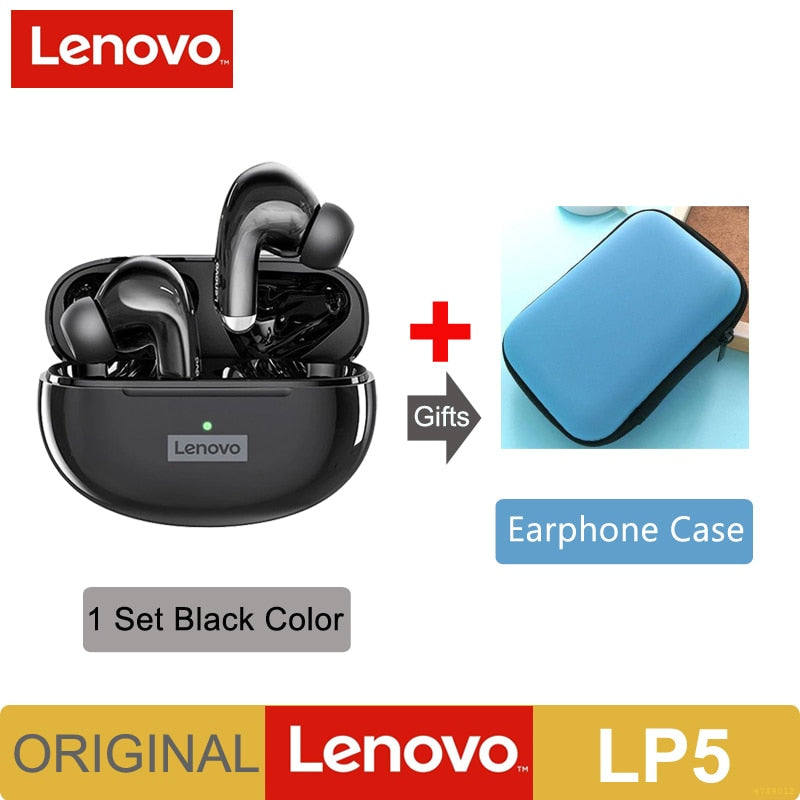 Lenovo LP5 Mini Bluetooth Earphone IPX5 Waterproof Wireless Earbuds for iPhone 13 Xiaomi Headphone With Dual Mic LP40 Upgraded