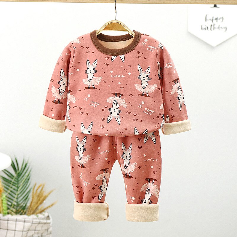 Kids Set Toddler Clothes Suits Boys Pajamas Set Children Wear Cotton Animals Spring Autumn Clothes Pants Girls Small Nightwear