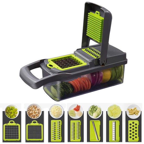 Vegetable Cutter Mandoline Slicer Fruits Tool Shredder Peeler Garlic Chopper Potato Carrot Grater Salad Maker Kitchen Gadgets