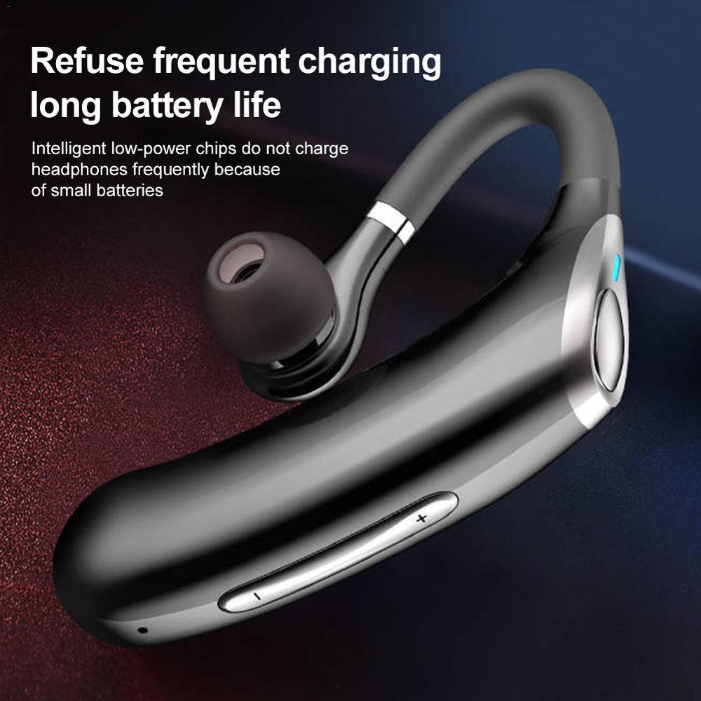 32 Hours Play Business Bluetooth Headset Car Bluetooth Earpiece Hands Free with mic ear-hook Wireless Earphone for iPhone xiaomi