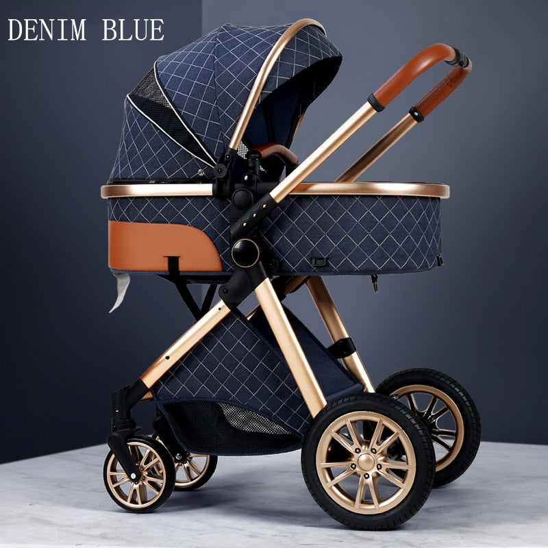 2022 New Baby Stroller High Landscape Baby Cart Can Sit Can Lie Bassinet Portable Pushchair Infant Carrier Free Shipping