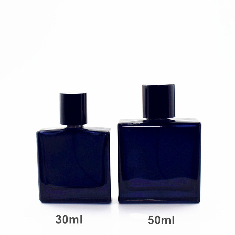 5pcs/lot 30ml 50ml Square Glass Perfume Bottle Empty Glass Spray Bottle  Fragrance Packaging Bottle Refillable