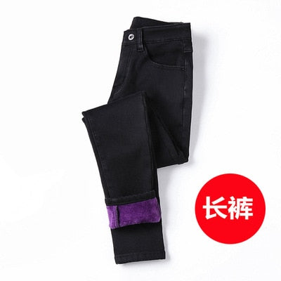 Winter Warm Jeans Woman 2020 High Waist Casual Velvet Ladies Trousers Female Pantalon Denim jeans for Women Pants clothe 40