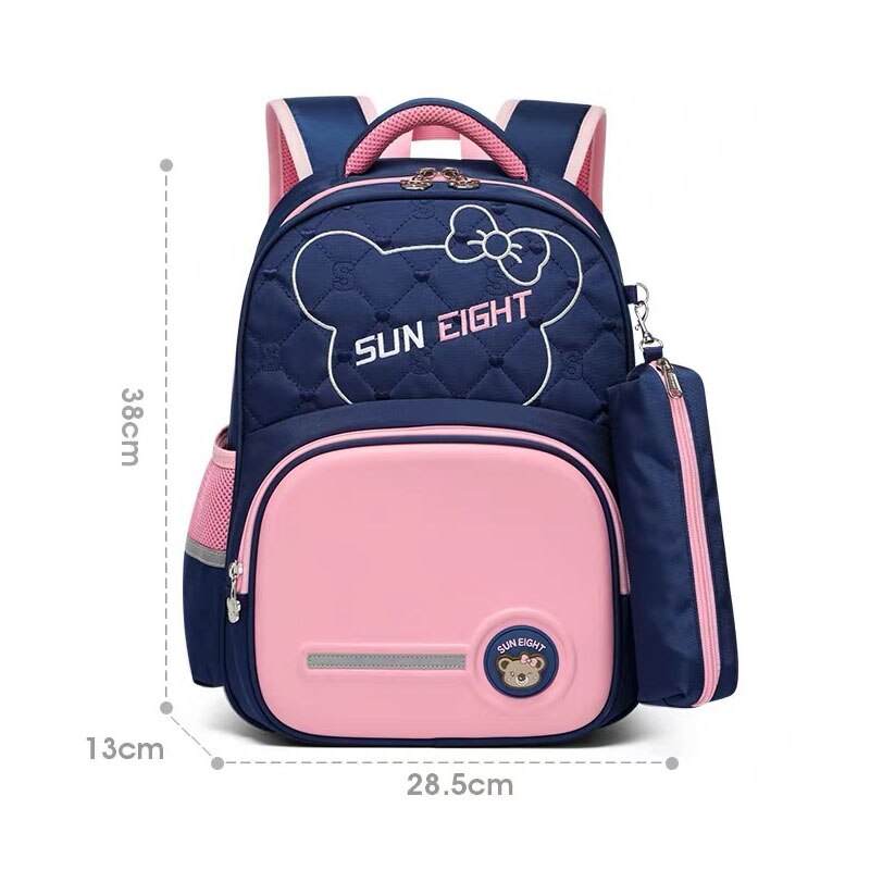 SUN EIGHT First Class Children Backpack School Bags For Girls Waterproof Nylon Primary School Backpacks 14L