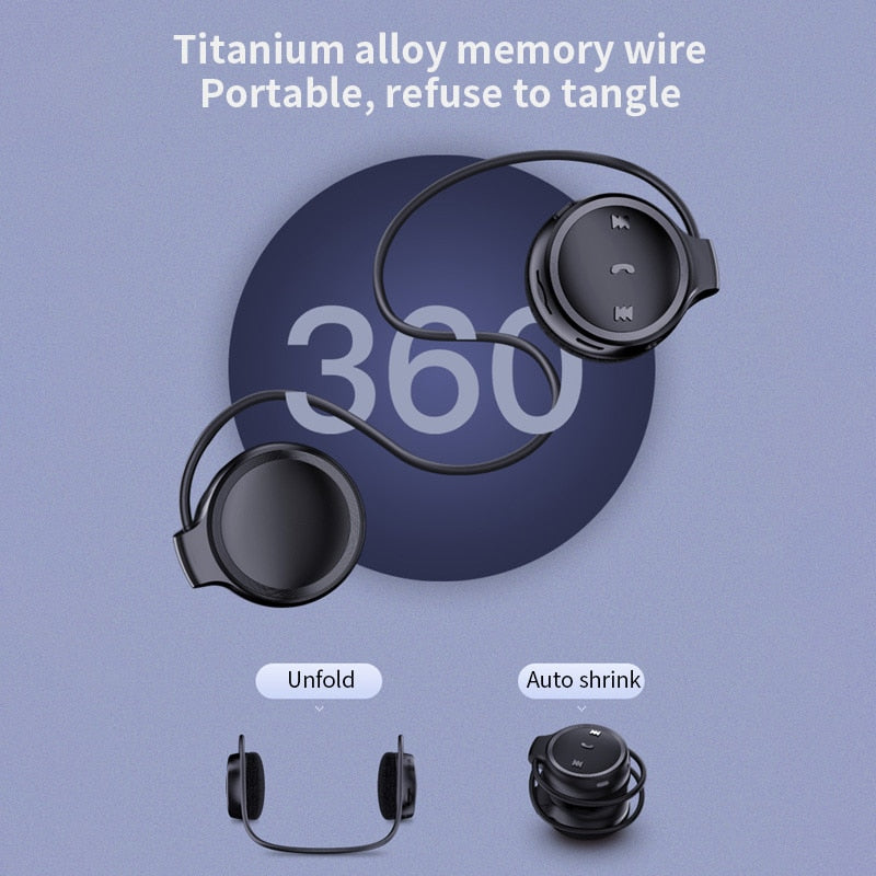 Wireless headphones MP3 Player Wireless Bluetooth earphone music headset sport portable MP3 Player walkman headphones for Phone