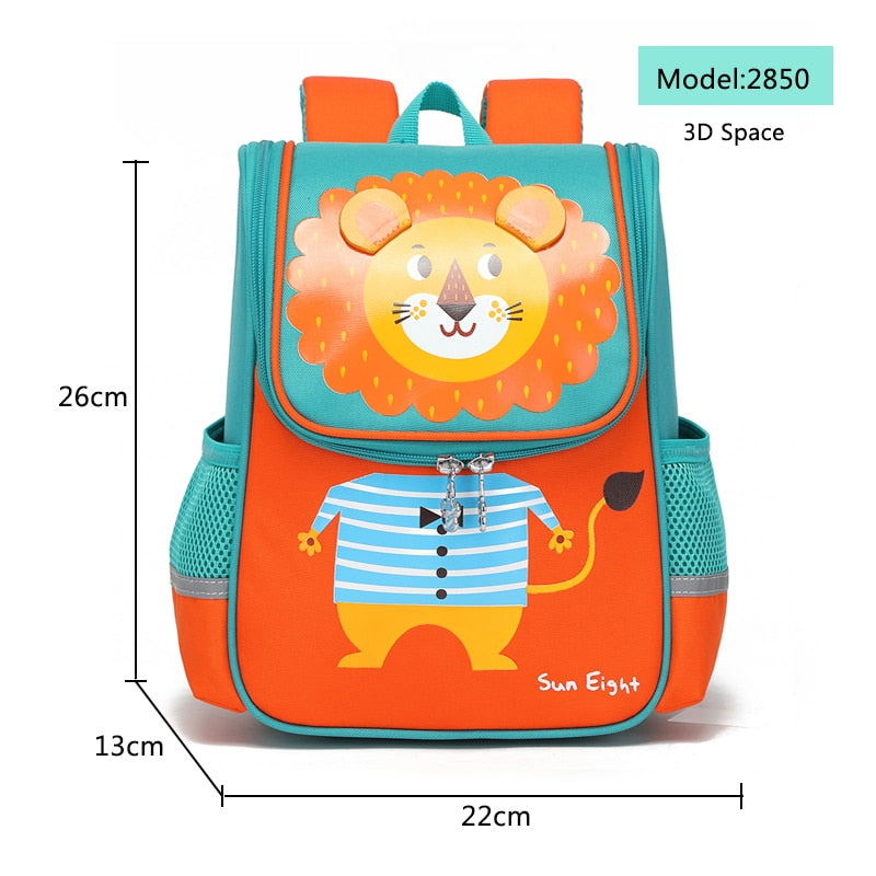 Hot 3D Cartoon Animal Baby Backpacks kindergarten Schoolbag  Kids Backpack Children School Bags Girls Boys Backpacks