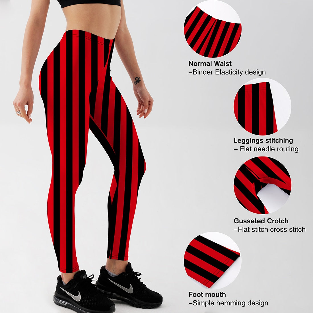 HOT Sexy Fashion Hot Pirate Leggins Pants Digital Printing BEETLEJUICE RED LEGGINGS For Women