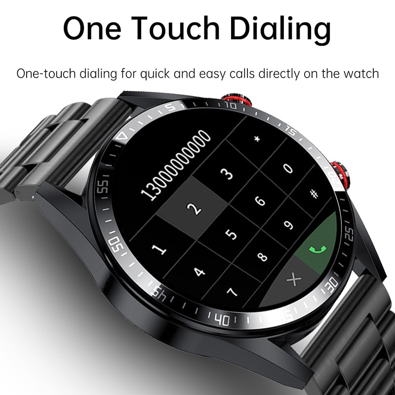 LIGE New 454*454 Screen Smart Watch Men Always Display The Time Bluetooth Call Local Music Men Smartwatch For Huawei Xiaomi +Box