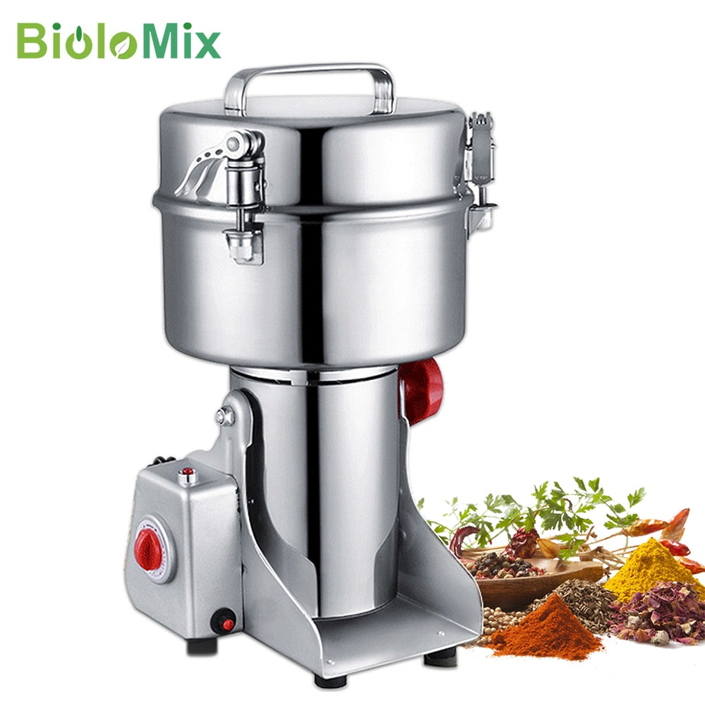 2000g Grains Spices Hebals Cereals Coffee Dry Food Grinder Miller Grinding Machine gristmill home medicine flour powder crusher