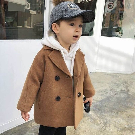 Boys Long Jacket Coat Plaid Pattern Boy Coat Casual Style Jacket Boy Spring Autumn Children&#39;s Clothes For Boys