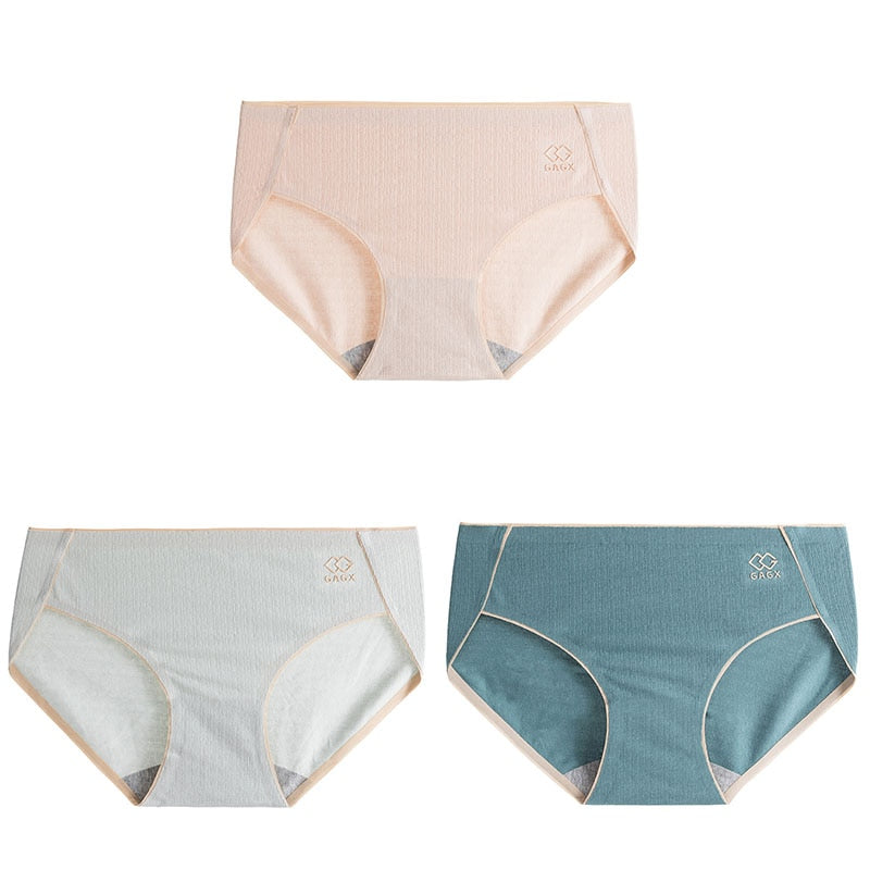 High Quality 3Pcs Womens Panties Cotton Panties Briefs Women Underwear Lingerie Femme Bow-knot Underpants Women&#39;s Intimates