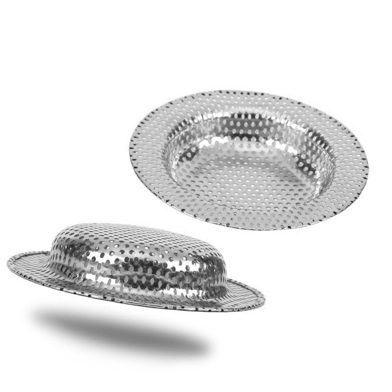 7cm/9cm/11cm Kitchen Sink Strainer Drain Hole Filter Trap Sink Strainer Stainless Steel Bath Sink Drain Waste Screen Dropship