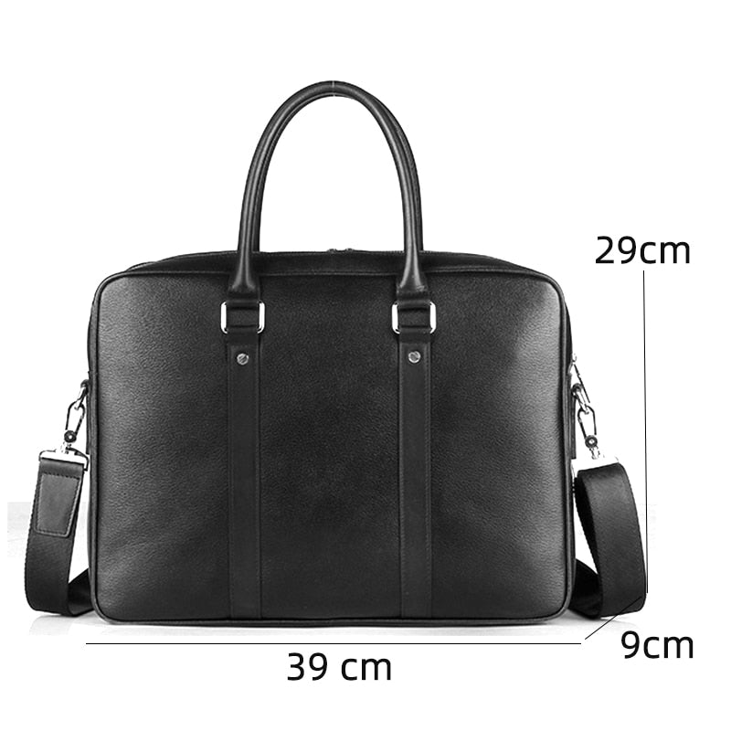 Laptop Bag 15.6 inch, Briefcase Men, Cow Leather Handbag, Large Male Tote Bags, Shoulder Bag, Crossbody Bag Men, Businessmen Bag  www.chishtismart.com