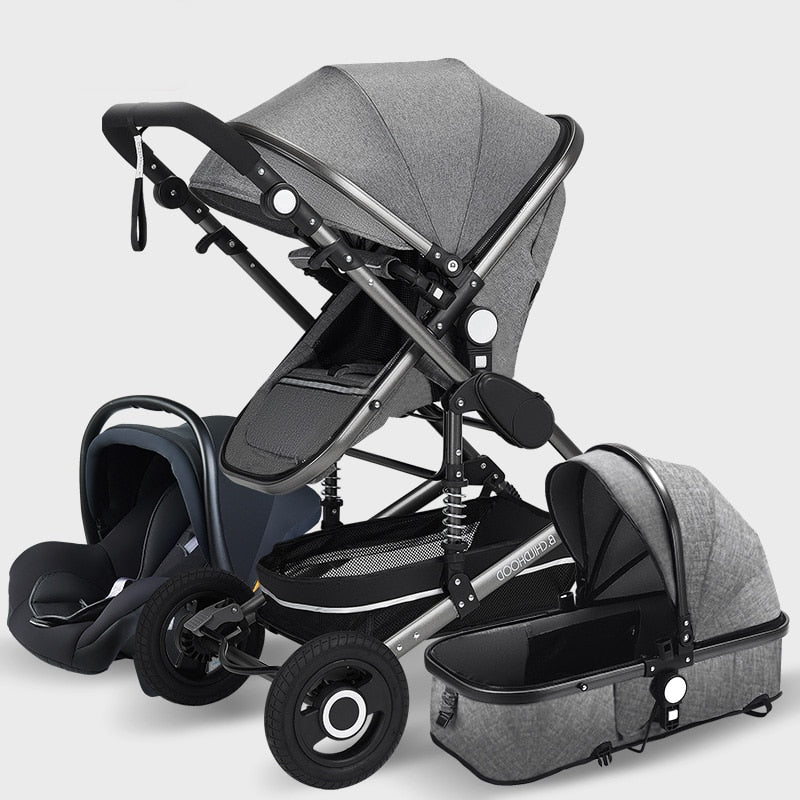 Luxury  Baby Stroller High Landview 3 in 1 Baby Stroller  Portable Baby Pushchair Baby Pram  Baby Comfort for Newborn