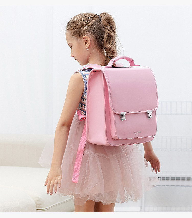 Japan School Backpack for girls  kids Orthopedic backpack book bags Children PU Japan school Bag students backpack bag  for kids