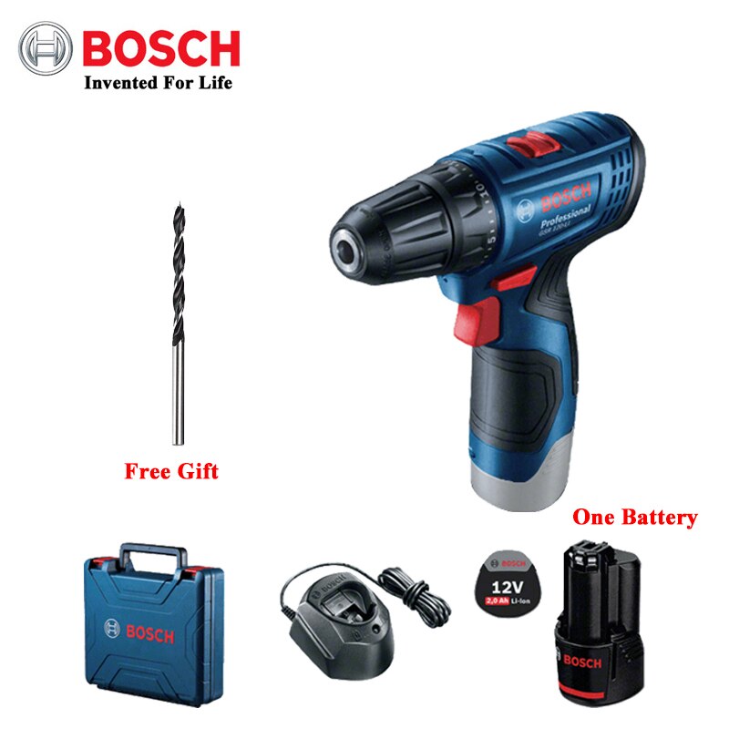 Bosch Professional Electric Drill GSR 120-LI 12V Cordless Electric Hand Drill Multi-Function Home DIY Screwdriver Power Tools