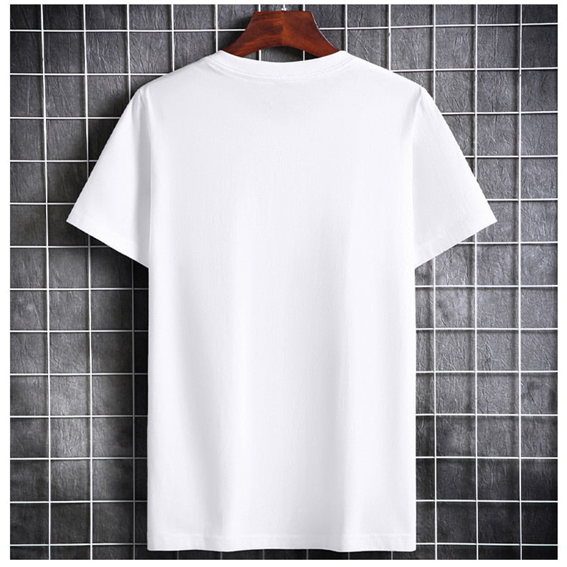 2022 Summer Men T-shirt Short Sleeve Round Neck Streetwear Party Tops Trendy Casual Increase Male Tshirts Gym Slim Fitness Tees