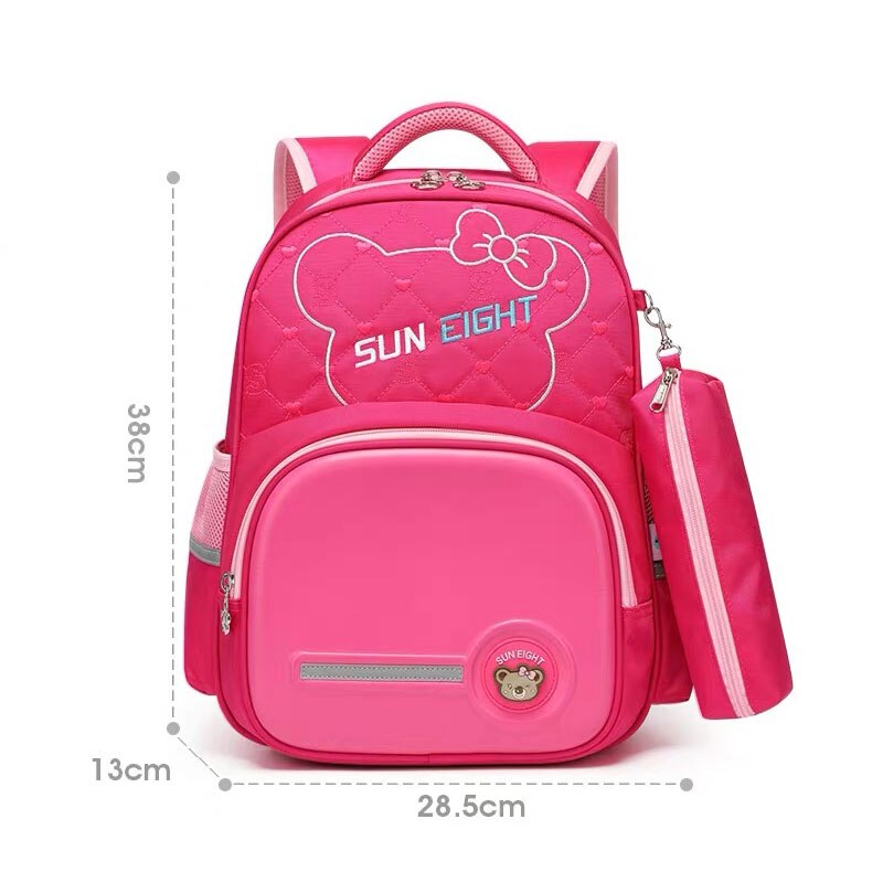 SUN EIGHT First Class Children Backpack School Bags For Girls Waterproof Nylon Primary School Backpacks 14L