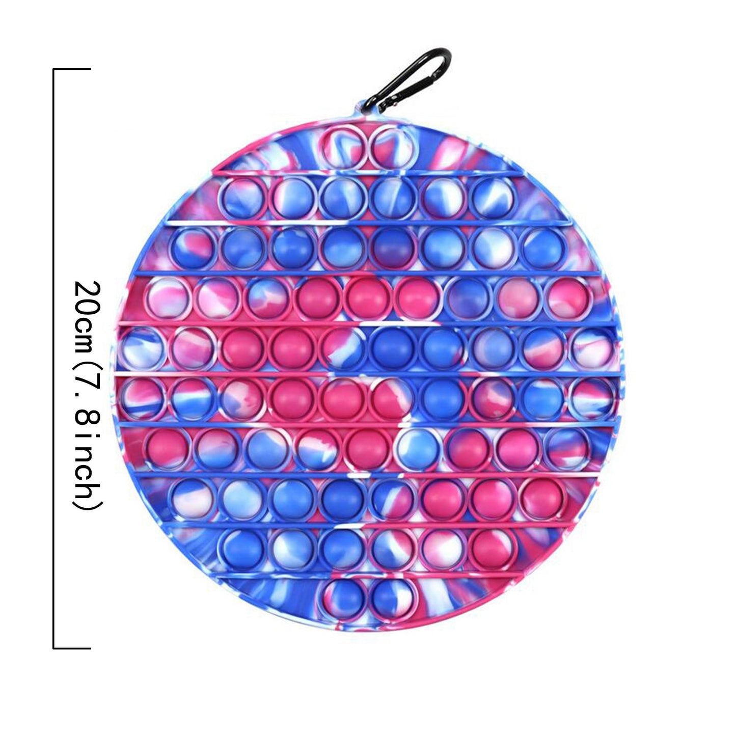 20*20cm Giant Pop Big Size Antistress Push Pop Bubble Fidget Toys Luminous Large Simpl Dimmer Figet Toy Kids Tie Dye Game