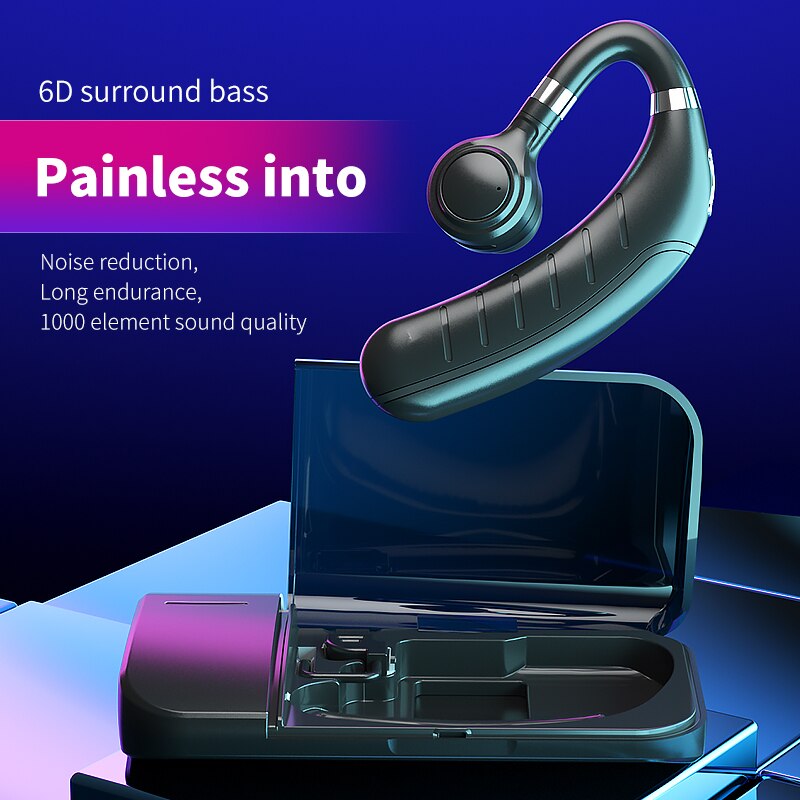 800mAh Battery Long Standby Wireless Bluetooth Earphone Headphones Earbud with Microphone HD Music Headsets for IPhone Xiaomi