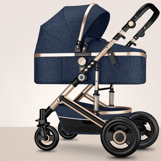 Luxury  Baby Stroller High Landview 3 in 1 Baby Stroller  Portable Baby Pushchair Baby Pram  Baby Comfort for Newborn