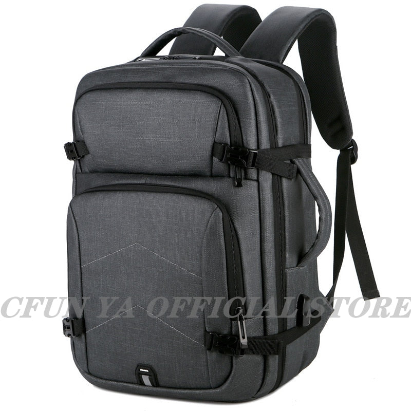 Luxury Large Business Backpack For Men Women 15.6&quot; Laptop Bag USB Schoolbag Rucksack Computer Backbag Mochila Travel Daypack