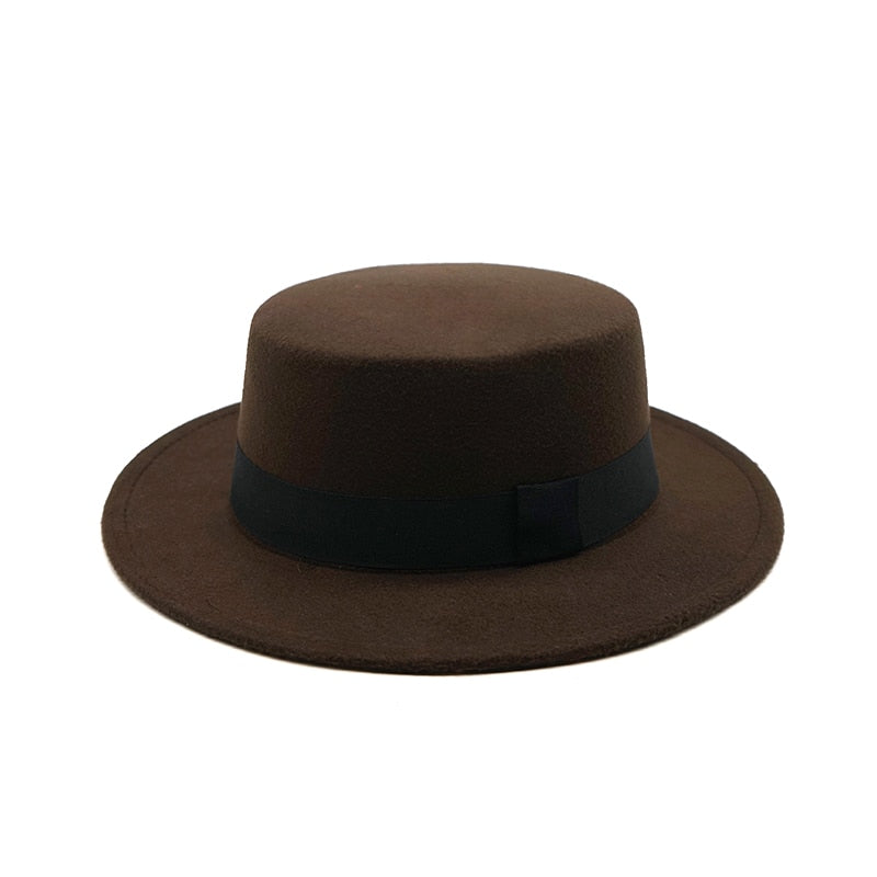 Winter Autumn Imitation Woolen Women Men Ladies Fedoras Top Jazz European American Round Caps Bowler Hats Feminino Gorra