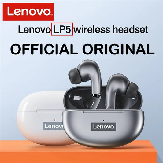 Lenovo LP5 Mini Bluetooth Earphone IPX5 Waterproof Wireless Earbuds for iPhone 13 Xiaomi Headphone With Dual Mic LP40 Upgraded