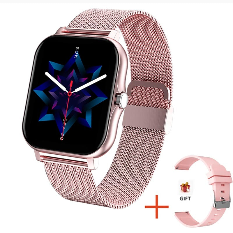 2021 New Women Smart watch Men 1.69&quot; Color Screen Full touch Fitness Tracker Men Call Smart Clock Ladies For Android IOS+BOX