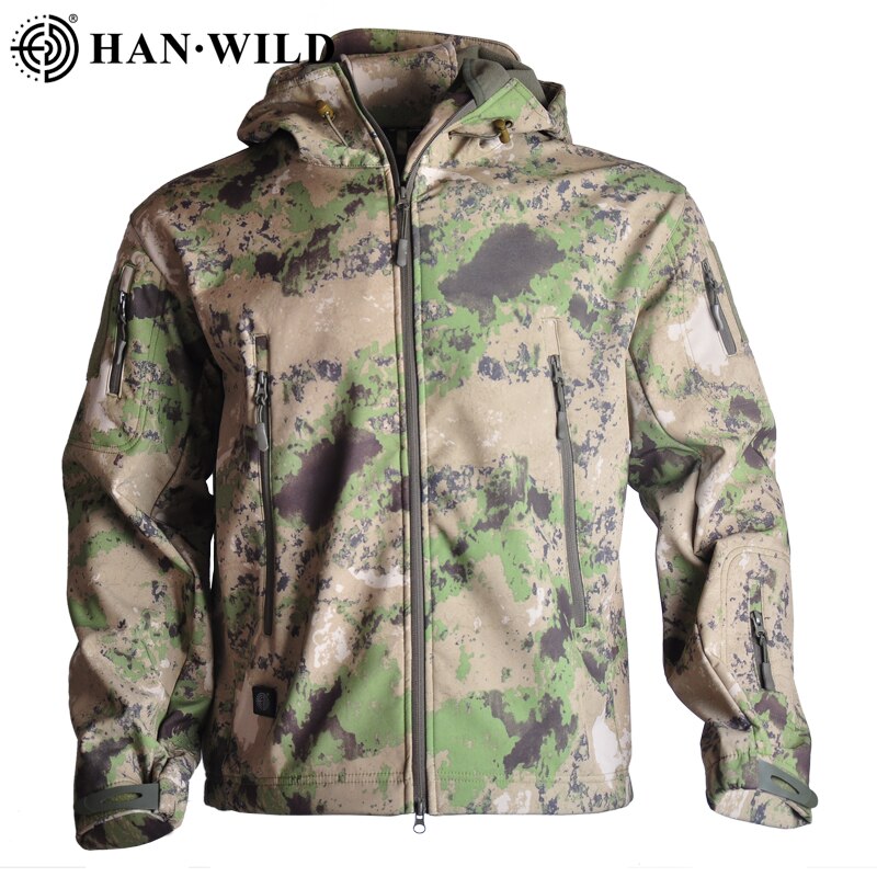 Army Clothing Men&#39;s Military Fleece Jacket Safari Airsoft Tactical Men Clothing MulticamTracksuits Camouflage Windbreakers 5XL