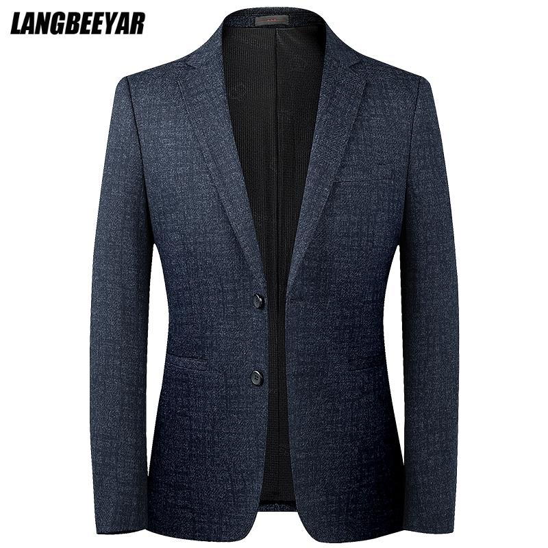 Top Grade New Designer Brand Casual Fashion Korean Jacket Regular Fit Blazer For Men Elegant Wedding Suit Coat Men&#39;s Clothes