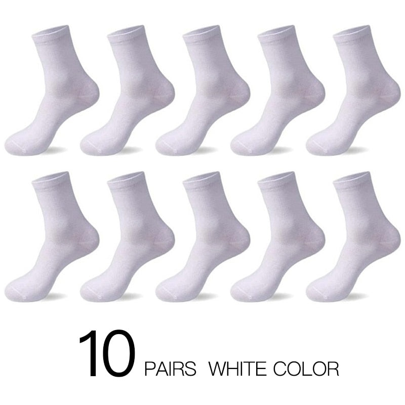 HSS 2022 Men&#39;s Cotton Socks New styles 10 Pairs / Lot Black Business Men Socks Breathable Spring Summer for Male US size(6.5-12)