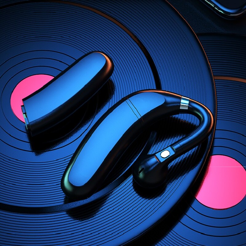 Bluetooth earphone Handsfree business headphones Volume-adjustable earphone Waterproof sports headphones for Samsung iphone